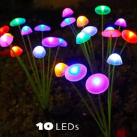 Solar RGB Jellyfish Garden Lights with Flexible Swaying Design