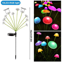 Solar RGB Jellyfish Garden Lights with Flexible Swaying Design