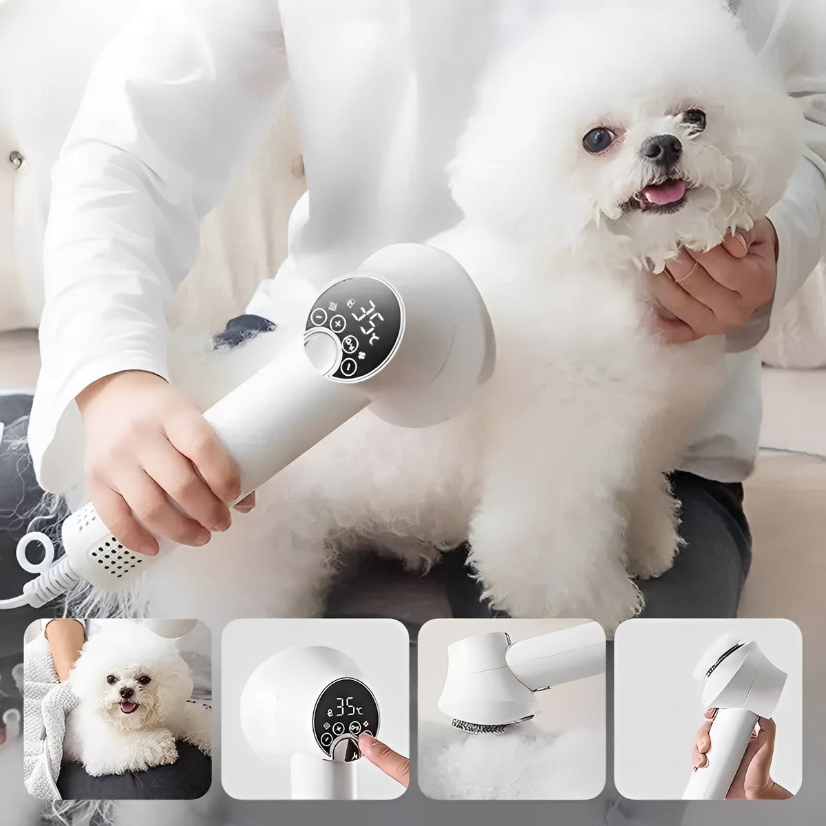 Smart Pet Hair Dryer and Grooming Tool for Dogs