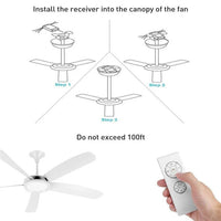 Universal Remote Control for Ceiling Fan Operation