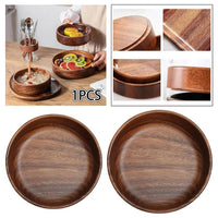Wood Serving Bowl with for Kitchen and Dining, Set of 2