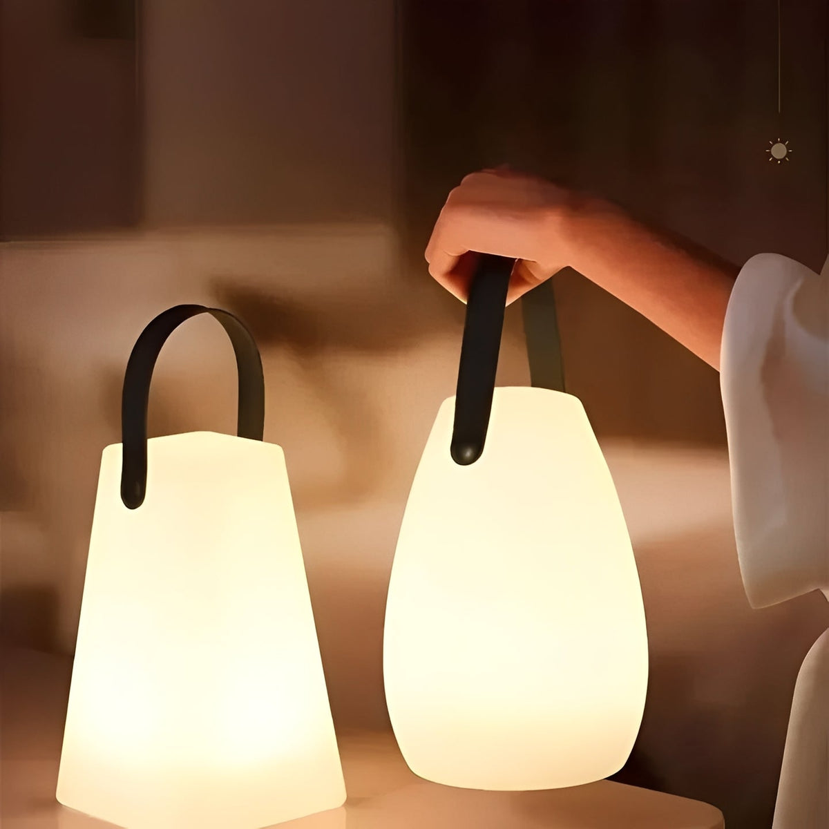 Waterproof Cordless LED Lamp for Tabletop Use