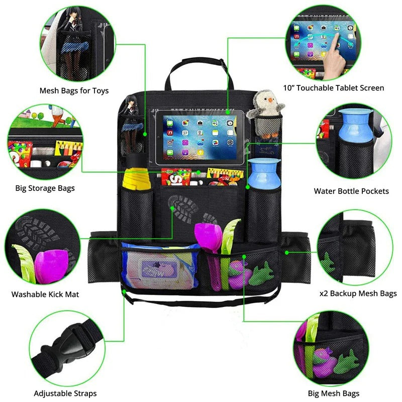 Backseat Car Organizer with Multi Pocket Storage