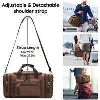 Canvas Travel Duffel Bag with Large Storage Capacity