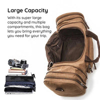 Canvas Travel Duffel Bag with Large Storage Capacity