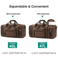Canvas Travel Duffel Bag with Large Storage Capacity
