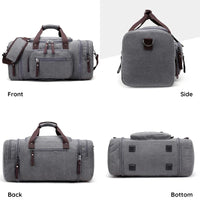 Canvas Travel Duffel Bag with Large Storage Capacity