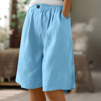 Soft Cotton Lounge Shorts with Elastic Waistband