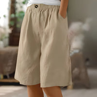 Soft Cotton Lounge Shorts with Elastic Waistband