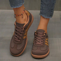 Casual Lace-Up Sneakers for Women with Lightweight Cushioned Sole