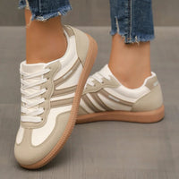 Casual Lace-Up Sneakers for Women with Lightweight Cushioned Sole
