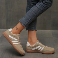 Casual Lace-Up Sneakers for Women with Lightweight Cushioned Sole