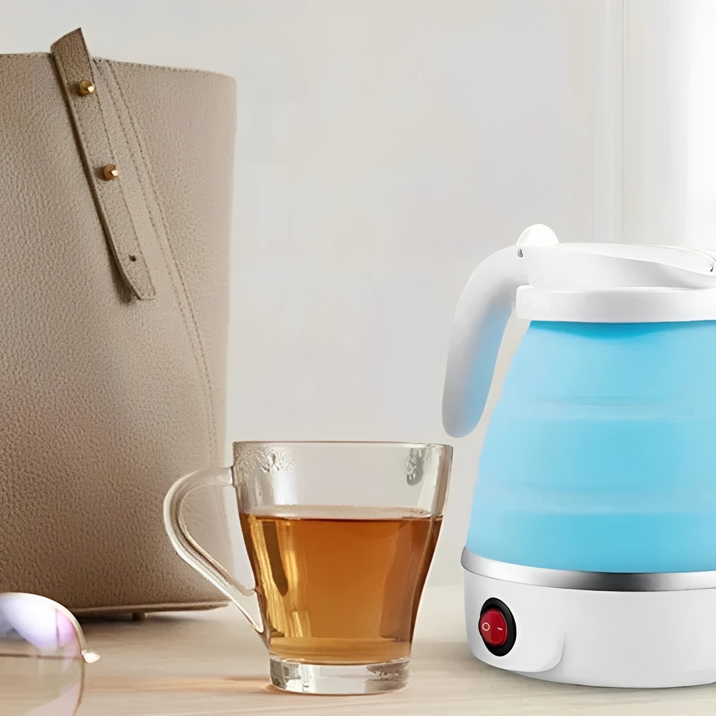 Foldable Portable Travel Kettle for Hot Beverages on the Go