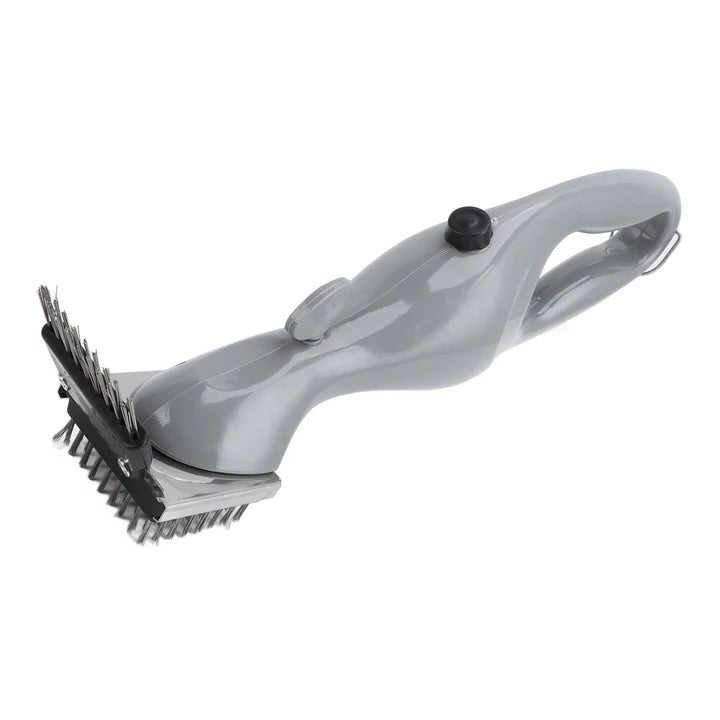Barbecue Grill Brush with Steam Cleaning and Scrubbing Bristles
