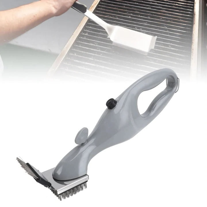 Barbecue Grill Brush with Steam Cleaning and Scrubbing Bristles