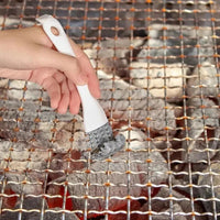 V Shape Grill Cleaning Brush with 3 Scraper for Grates and Racks