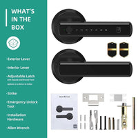 Fingerprint Keypad Smart Door Lock with Integrated Handle