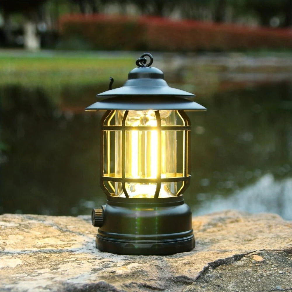 Portable LED Lantern for Camping with Rechargeable Battery and Dimmable Light