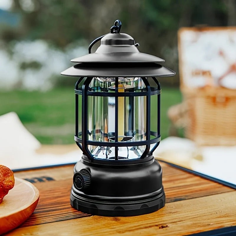Portable LED Lantern for Camping with Rechargeable Battery and Dimmable Light