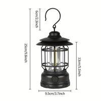Portable LED Lantern for Camping with Rechargeable Battery and Dimmable Light