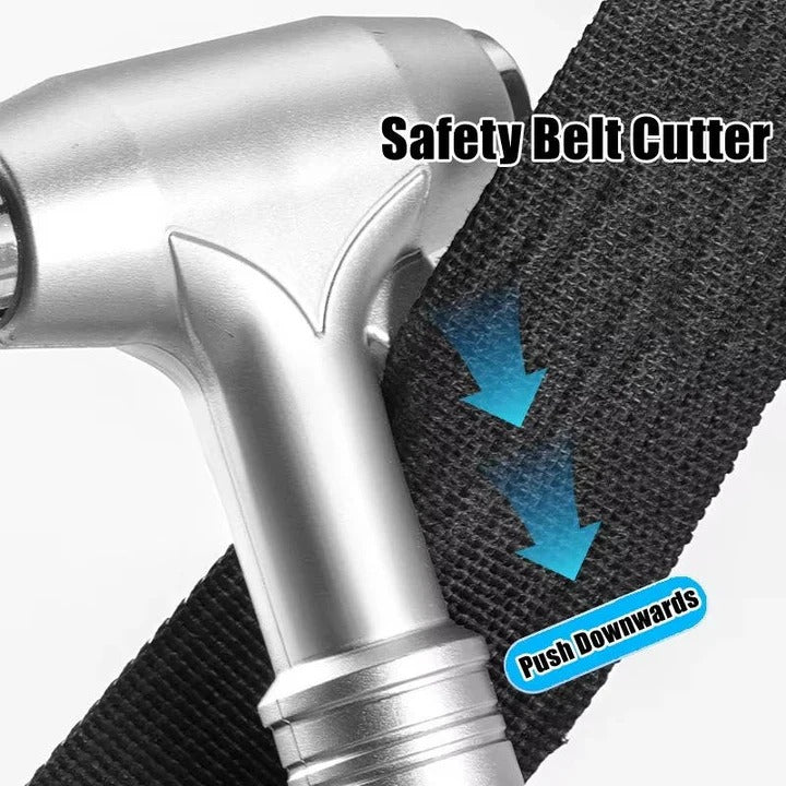 Car Emergency Escape Hammer with Seatbelt Cutter, Set of 3