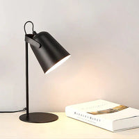 Nordic Iron Bucket Table Lamp with Macaron Color Design