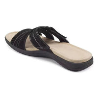 Womens Slip-On Sandals with Cushioned Footbed and Arch Support
