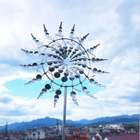 Spinning Metal Windmill with Decorative Garden Design