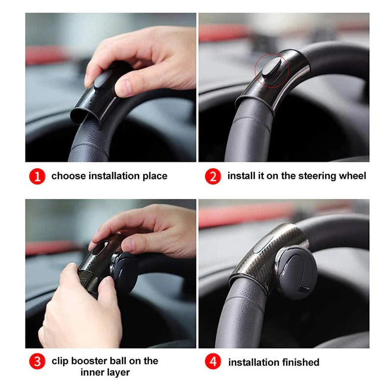 Universal 360 Degree Steering Wheel Spinner Knob with Ball Bearing