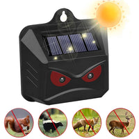 Solar Powered Ultrasonic Animal Repeller, 2 Pack