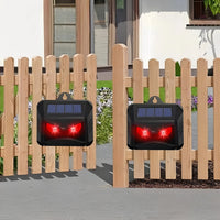 Solar Powered Ultrasonic Animal Repeller, 2 Pack