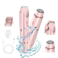 Womens Rechargeable Body Shaver with Bikini Line Trimmer Attachment