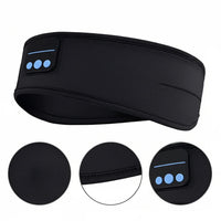 Wireless Audio Headband with Thin Flat Speakers for Sleep and Exercise