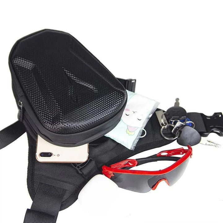 Motorcycle Thigh Bag with Adjustable Leg Strap