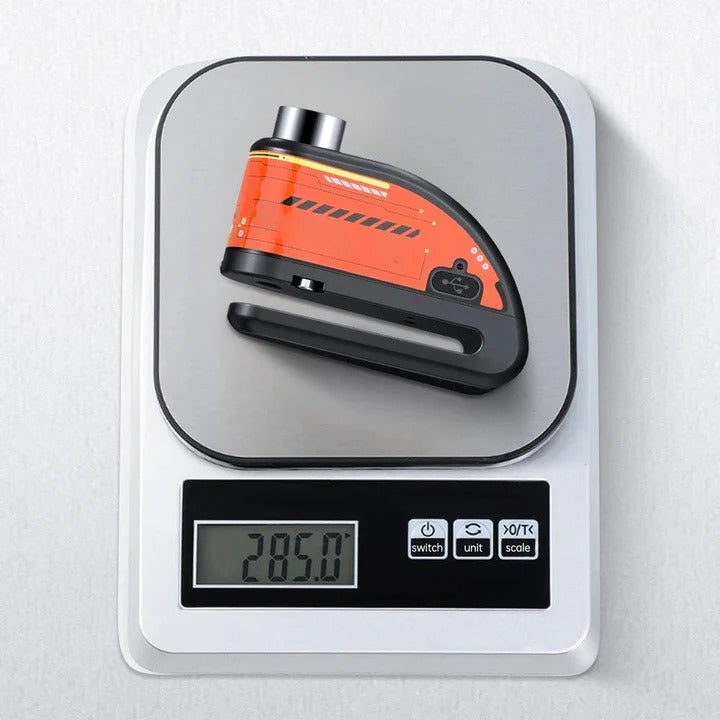 Motorcycle Disc Brake Lock with Built-In Security Alarm