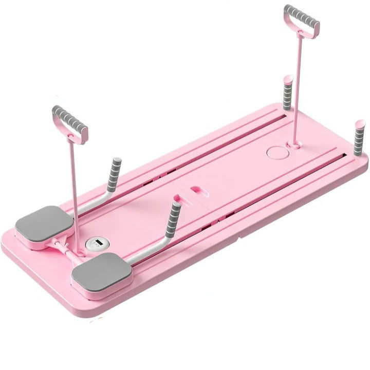 Foldable Pilates Exercise Board with Portable Reformer Design for Home Use