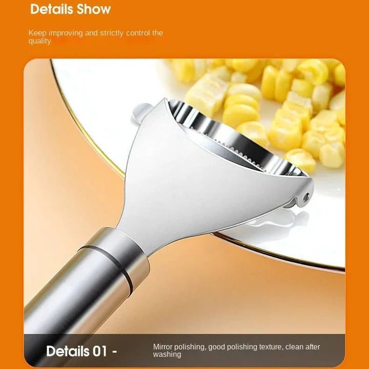 Stainless Steel Corn Stripper for Quick and Easy Kernel Removal