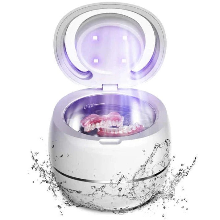 Ultrasonic Denture Cleaning Device with Vibration Technology