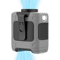 Portable Clip On Fan with 3 Speed Cooling and LED Light