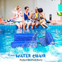 Floating Pool Chair with Backrest and Water Recreation Support
