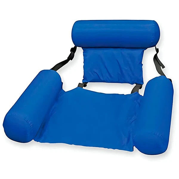 Floating Pool Chair with Backrest and Water Recreation Support