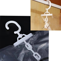 Space Saving Hanging Vacuum Seal Storage Bags, Set of 4 for Wardrobe Organization