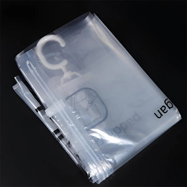 Space Saving Hanging Vacuum Seal Storage Bags, Set of 4 for Wardrobe Organization