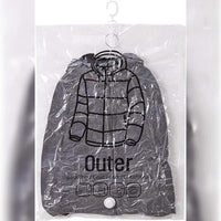 Space Saving Hanging Vacuum Seal Storage Bags, Set of 4 for Wardrobe Organization