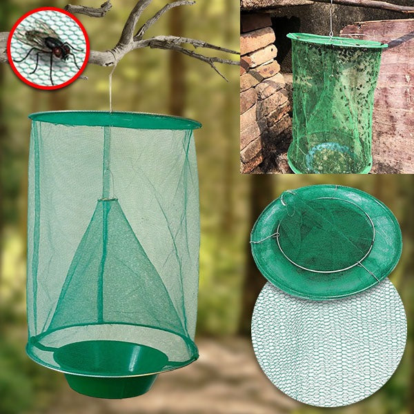 Outdoor Fly Trap Catcher with Refillable and Reusable Design