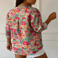 Floral Print Cotton Blouse for Summer Wear for Women