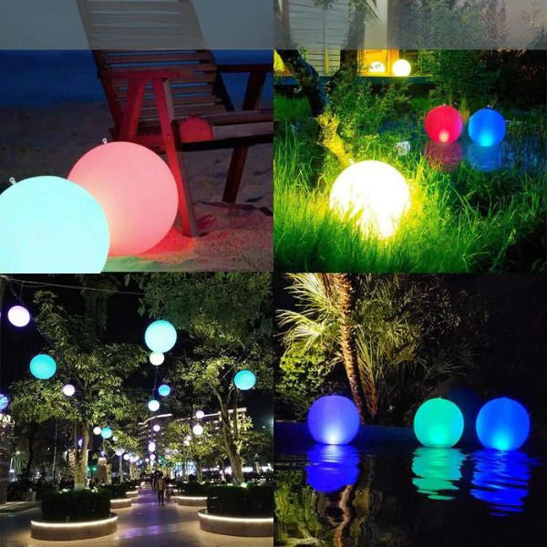 Waterproof Floating Pool Light with Inflatable Design