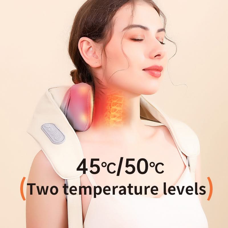 Electric Cervical Heating Wrap with Kneading Nodes for Muscle Tension Relief