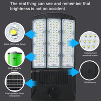 Outdoor Solar Motion Light with Dual Panels for Paths Driveways Yards