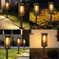 Solar Pathway Lights for Garden and Walkway, Set of 2